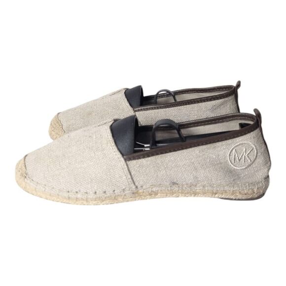 MICHAEL KORS Meg Canvas Slip-On Espadrilles Loafers Size 7M - Picture 2 of 7